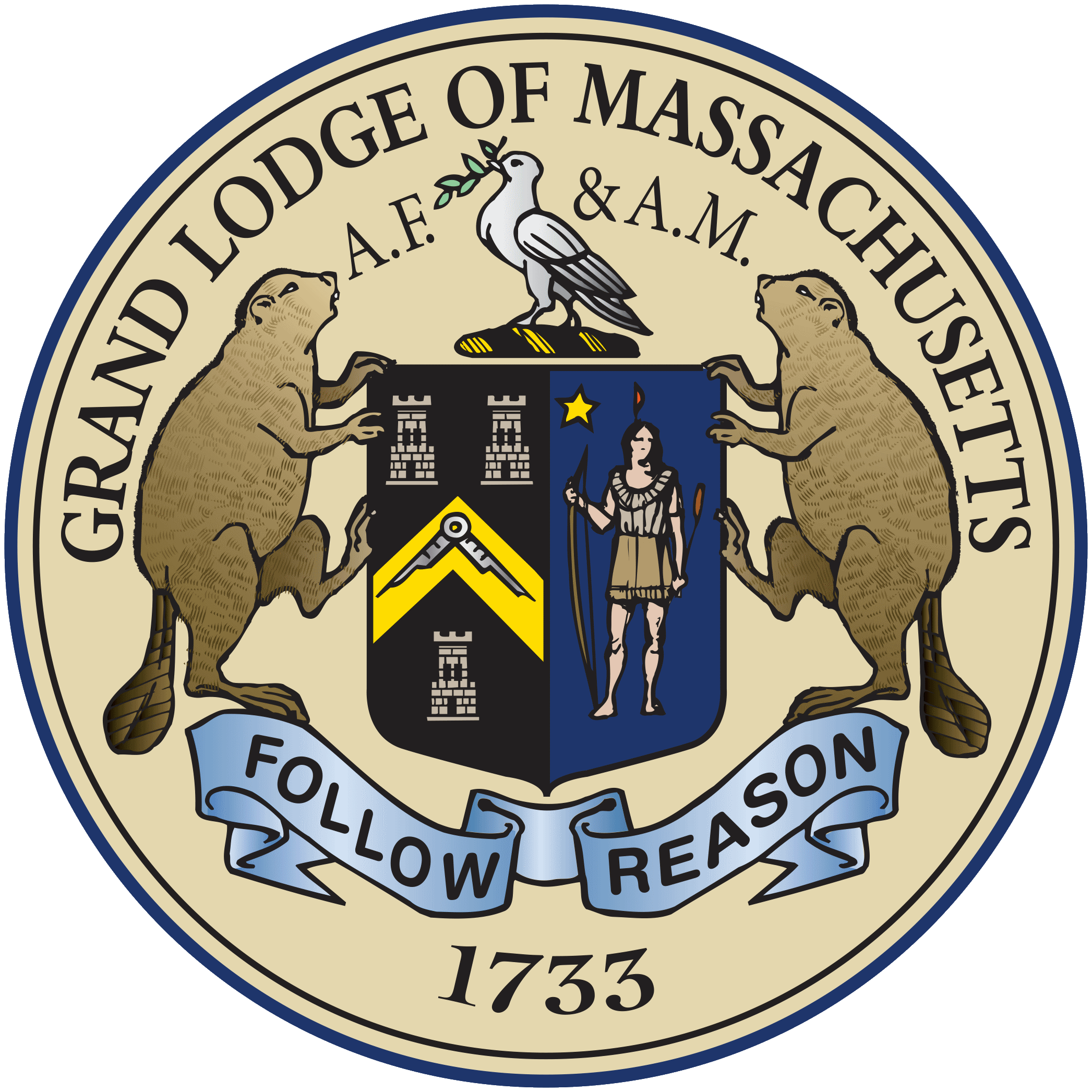 Grand Lodge of Massachusetts logo
